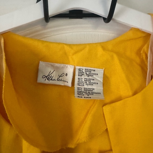 Yellow Shirt Jacket Female Button - Picture 3 of 5